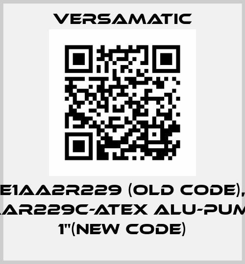 E1AA2R229 (old code), E1AAR229C-ATEX Alu-Pumpe 1"(new code) VersaMatic