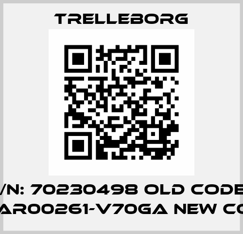 P/N: 70230498 old code / ORAR00261-V70GA new code Trelleborg