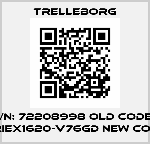 P/N: 72208998 old code / ORIEX1620-V76GD new code Trelleborg