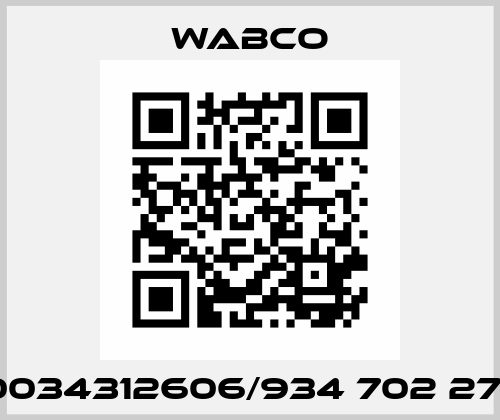 A0034312606/934 702 271 0 Wabco