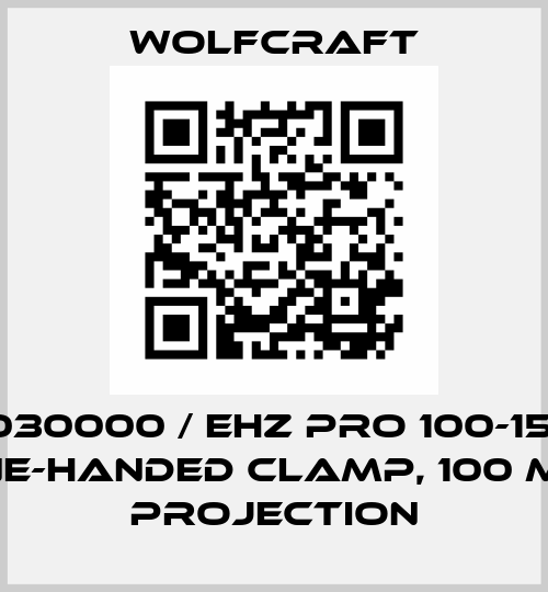 3030000 / EHZ PRO 100-150, one-handed clamp, 100 mm projection Wolfcraft