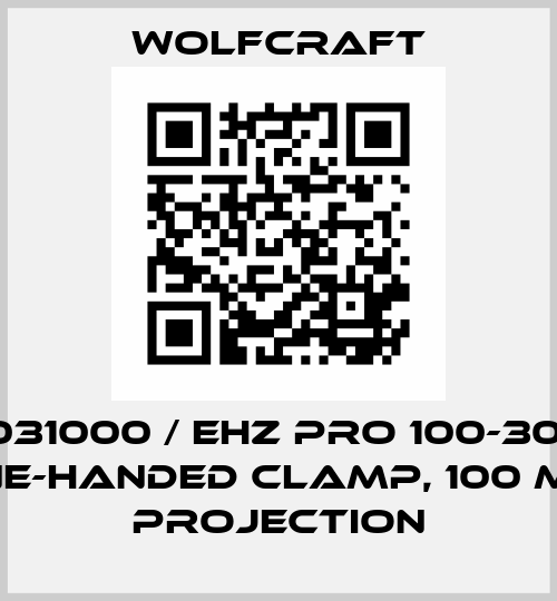 3031000 / EHZ PRO 100-300, one-handed clamp, 100 mm projection Wolfcraft