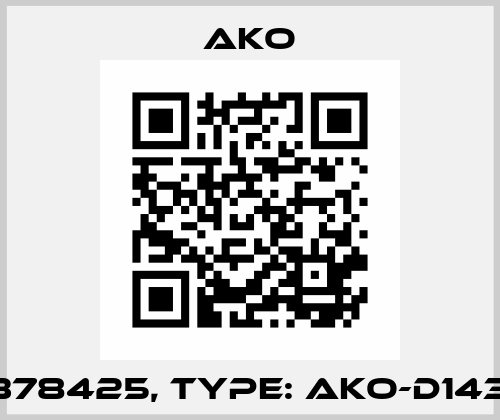 P/N: 378425, Type: AKO-D14323-C AKO