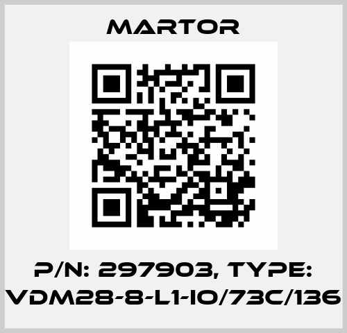 p/n: 297903, Type: VDM28-8-L1-IO/73c/136 Martor