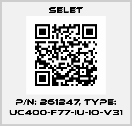 p/n: 261247, Type: UC400-F77-IU-IO-V31 Selet