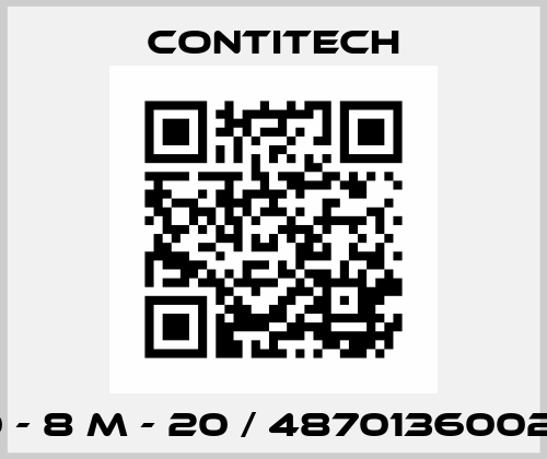 1360 - 8 M - 20 / 4870136002000 Contitech