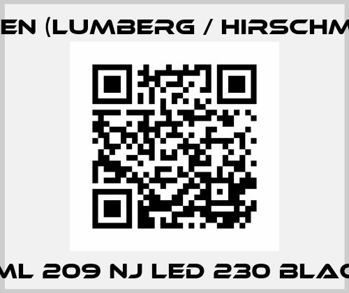 GML 209 NJ LED 230 black Belden (Lumberg / Hirschmann)