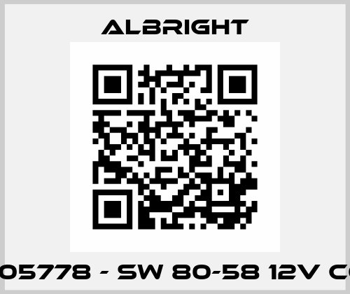 505778 - SW 80-58 12V CO Albright