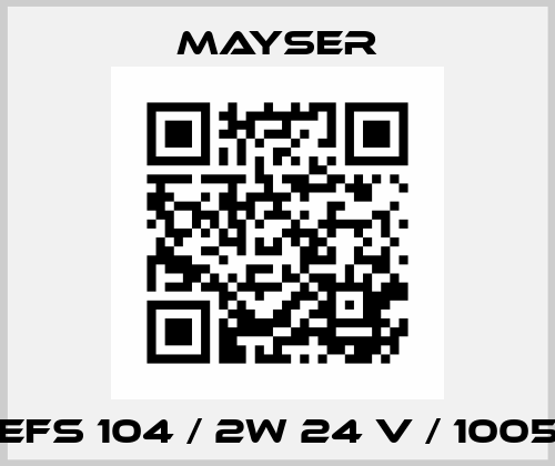 SG-EFS 104 / 2W 24 V / 1005196 Mayser
