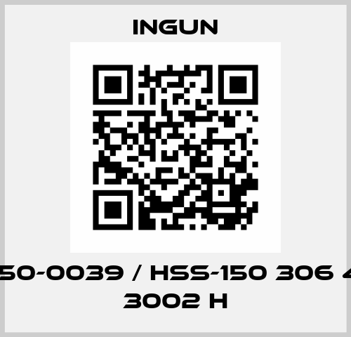 HSS-150-0039 / HSS-150 306 400 A 3002 H Ingun