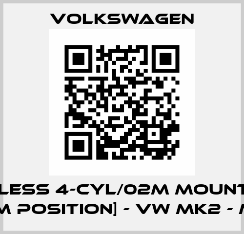 Fabless 4-Cyl/02M Mount Kit [OEM Position] - VW MK2 - mk3 Volkswagen