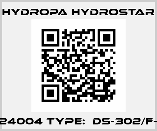 30224004 Type:  DS-302/F-240 Hydropa Hydrostar