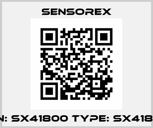 P/N: SX41800 Type: SX41862 Sensorex