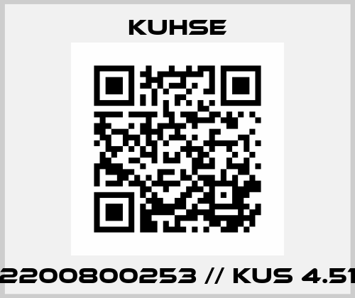 2200800253 // KUS 4.51 Kuhse