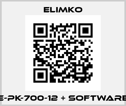 E-PK-700-12 + software Elimko