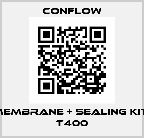 N° 2 MEMBRANE + SEALING KIT FOR T400 CONFLOW