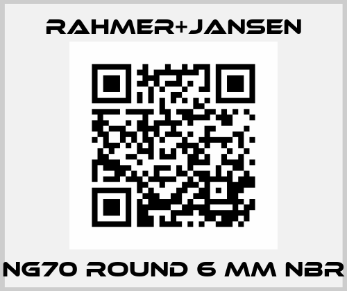 NG70 round 6 mm NBR Rahmer+Jansen