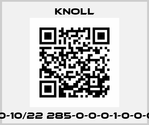 TG 40-10/22 285-0-0-0-1-0-0-0-0-0 KNOLL