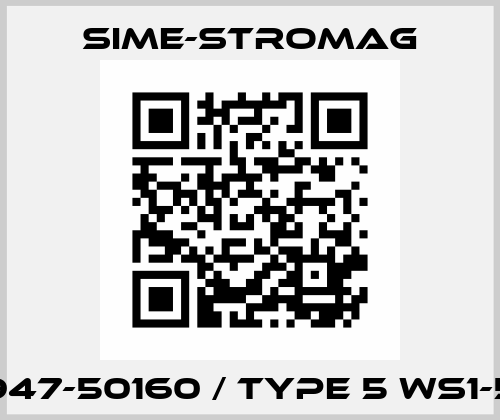 947-50160 / Type 5 WS1-5 Sime-Stromag