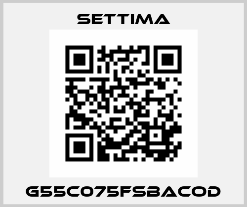 G55C075FSBACOD Settima