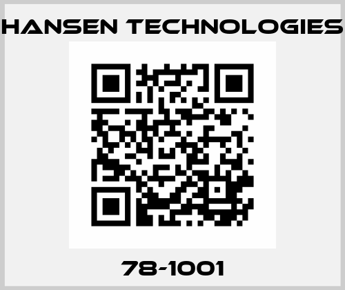 78-1001 HANSEN TECHNOLOGIES