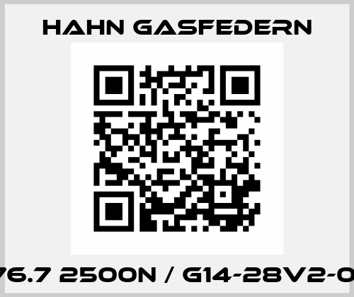 138976.7 2500N / G14-28V2-08055 Hahn Gasfedern