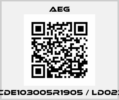 2CDE103005R1905 / LD023+ AEG