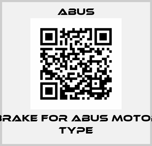 Disk brake for ABUS motors , 13 type Abus