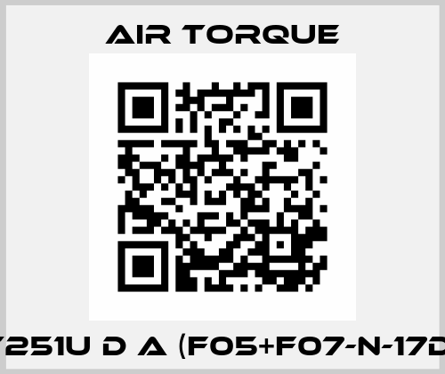 AT251U D A (F05+F07-N-17DS) Air Torque