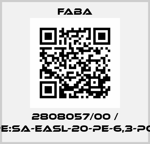 2808057/00 / Type:SA-EASL-20-PE-6,3-PC-36 Faba