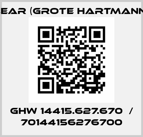 GHW 14415.627.670  / 70144156276700 Lear (Grote Hartmann)