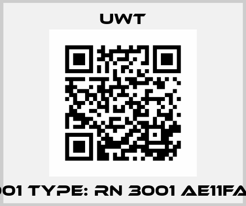 RN3001 Type: RN 3001 AE11FA1B3A Uwt