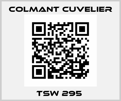 TSW 295  COLMANT CUVELIER.