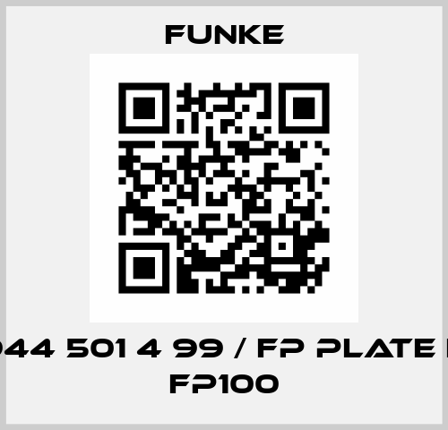 400 944 501 4 99 / FP Plate L for FP100 Funke