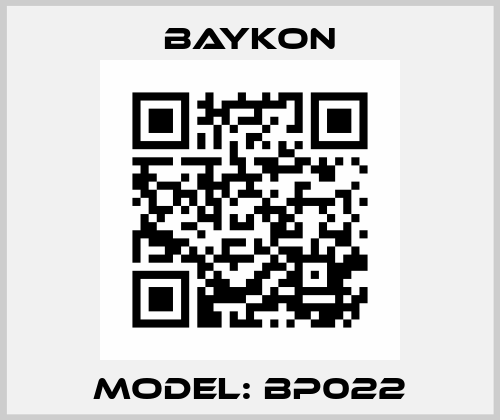 Model: BP022 Baykon