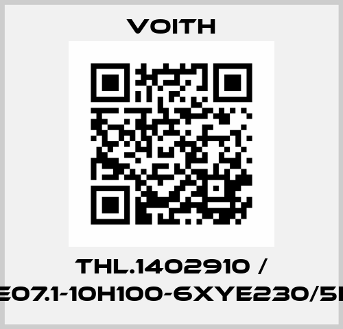 THL.1402910 / WE07.1-10H100-6XYE230/5HN Voith