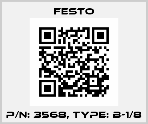 P/N: 3568, Type: B-1/8 Festo