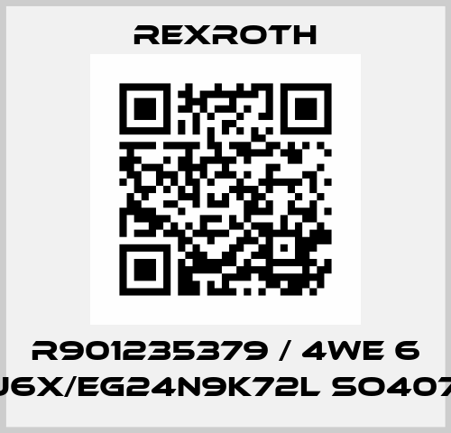 R901235379 / 4WE 6 J6X/EG24N9K72L SO407 Rexroth