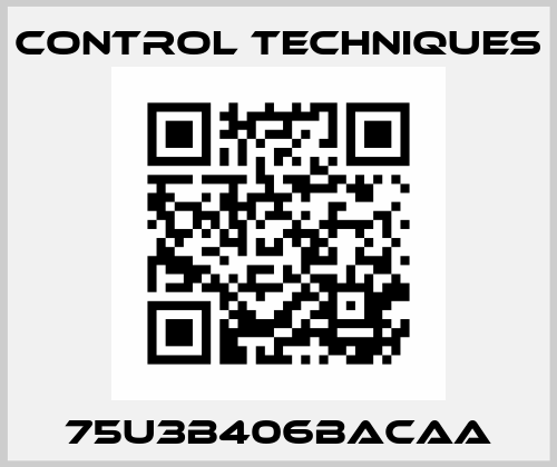 75U3B406BACAA Control Techniques