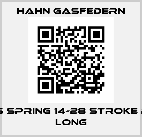 Gas spring 14-28 Stroke 200 Long Hahn Gasfedern