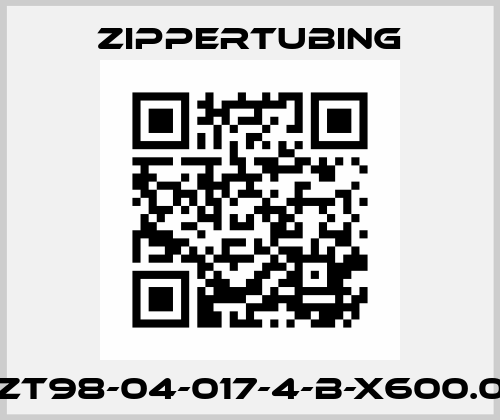 ZT98-04-017-4-B-X600.0 Zippertubing