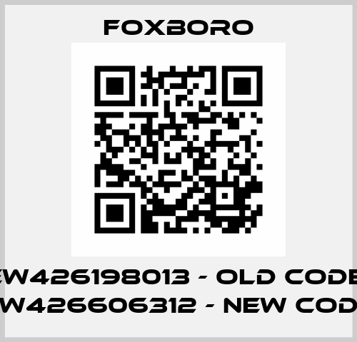 EW426198013 - old code; EW426606312 - new code Foxboro