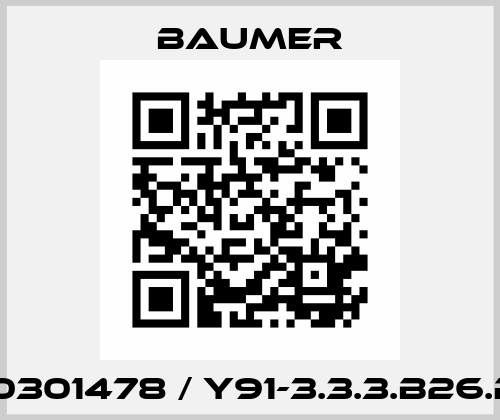 10301478 / Y91-3.3.3.B26.R Baumer