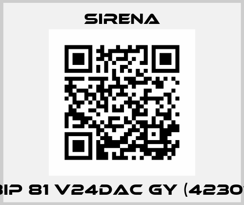 BIP 81 V24DAC GY (42301) Sirena