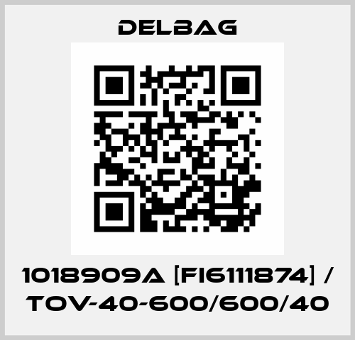 1018909A [FI6111874] / TOV-40-600/600/40 DELBAG