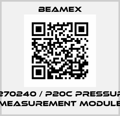 9270240 / P20C PRESSURE MEASUREMENT MODULE Beamex