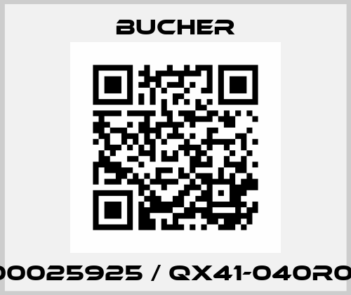100025925 / QX41-040R06 Bucher