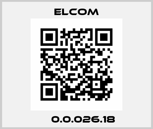 ‎‎0.0.026.18 Elcom
