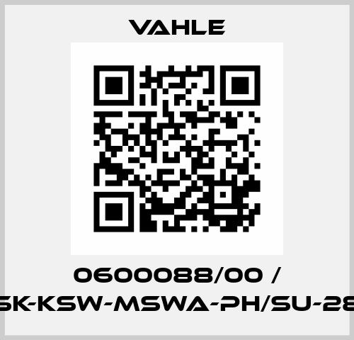 0600088/00 / SK-KSW-MSWA-PH/SU-28 Vahle