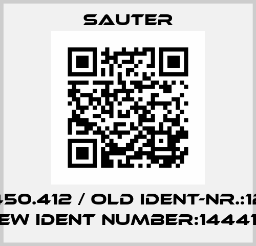 0.5.450.412 / old Ident-Nr.:121113, new ident number:144416 Sauter